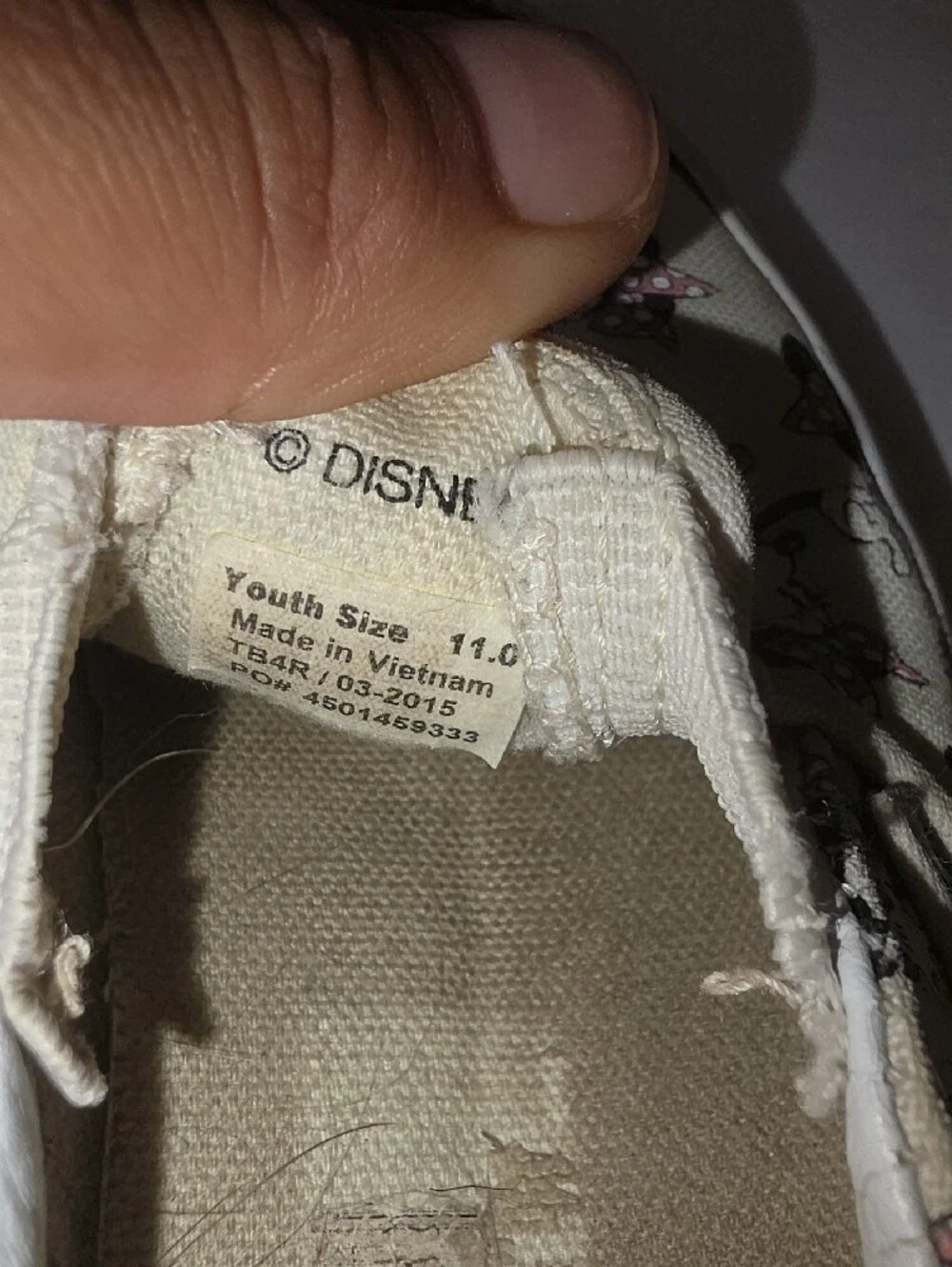 Vans Kids Slip-On Sneakers with Minnie Mouse Print in Cream, Pink and Black